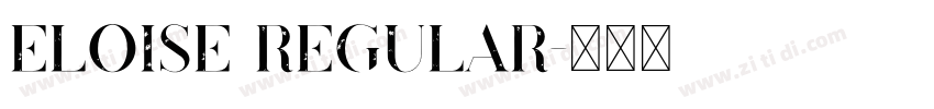 Eloise Regular字体转换